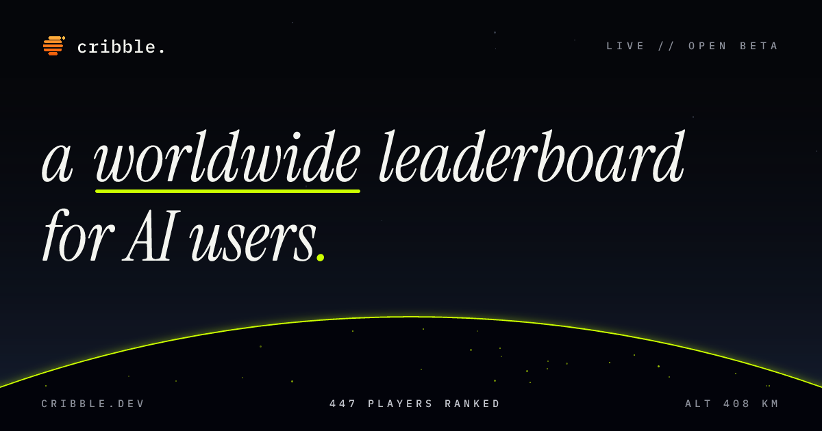 AI Usage Leaderboard — The live AI usage leaderboard: developers ranked by real usage of Cursor, ChatGPT,…